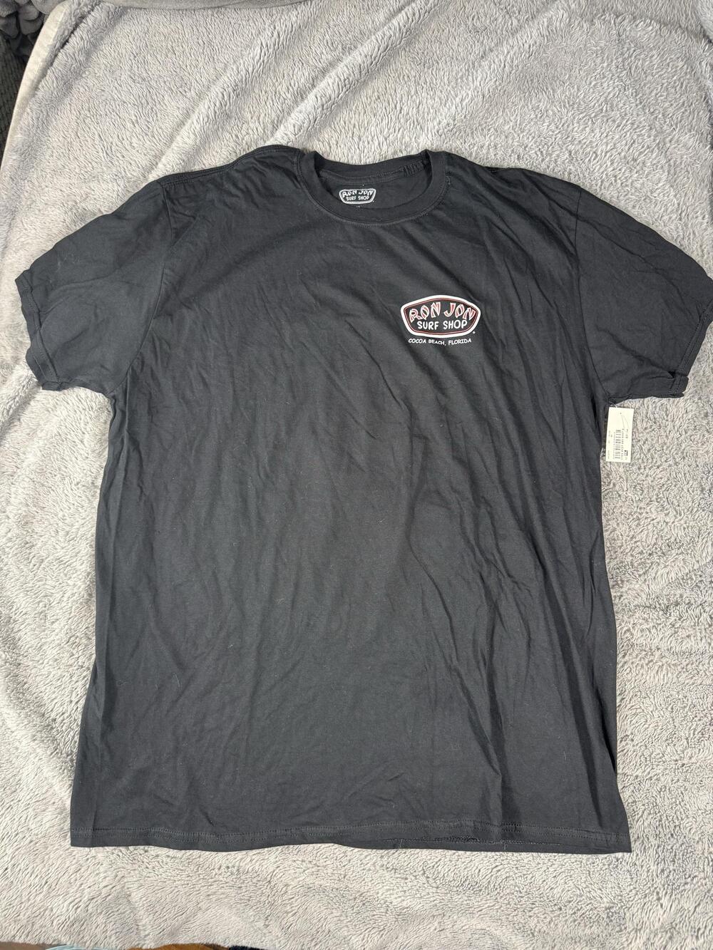 Ron Jon Surf Shop Shirt Mens 2XL Black Astronaut Surf Graphic Cocoa Beach